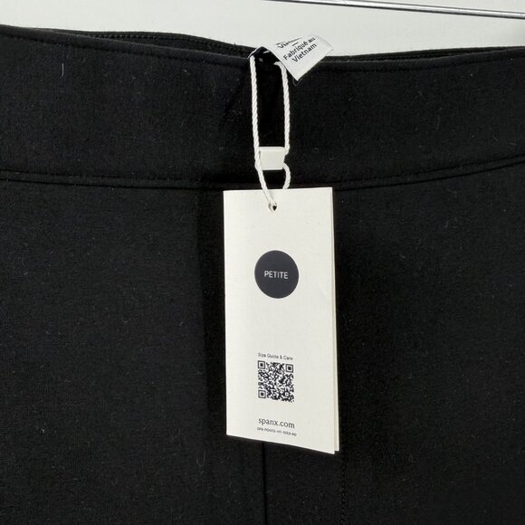 NWT Spanx Classic Black Perfect Pant Wide Leg Large Petite Career Work Office - Picture 3 of 9